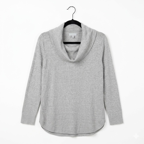 Barefoot Dreams Sweaters - Barefoot Dreams Cozychic Ultra LiteGray/Green Cowl Neck Sweater Large